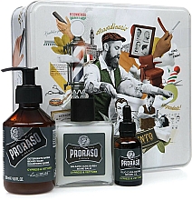 Set Proraso Cypress & Vetyver Beard Kit (balm/100ml + shmp/200ml + oil/30ml)