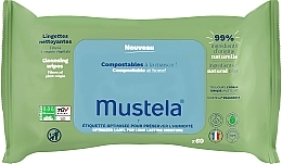 Lingettes nettoyantes pour enfants Mustela Compostable Cleaning Wipes With Fragrance