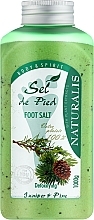 Sels de bain détoxifiants au genévrier et pin pour pieds Naturalis Sel de Pied Juniper And Pine Foot Salt