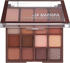 LAMEL Make Up Eyeshadow 16 Shades Of Brown Palette Palette de fards à paupières