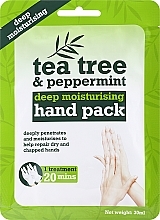 Masker met handschoenen Xpel Marketing Ltd Tea Tree & Peppermint Deep Moisturising Hand Pack