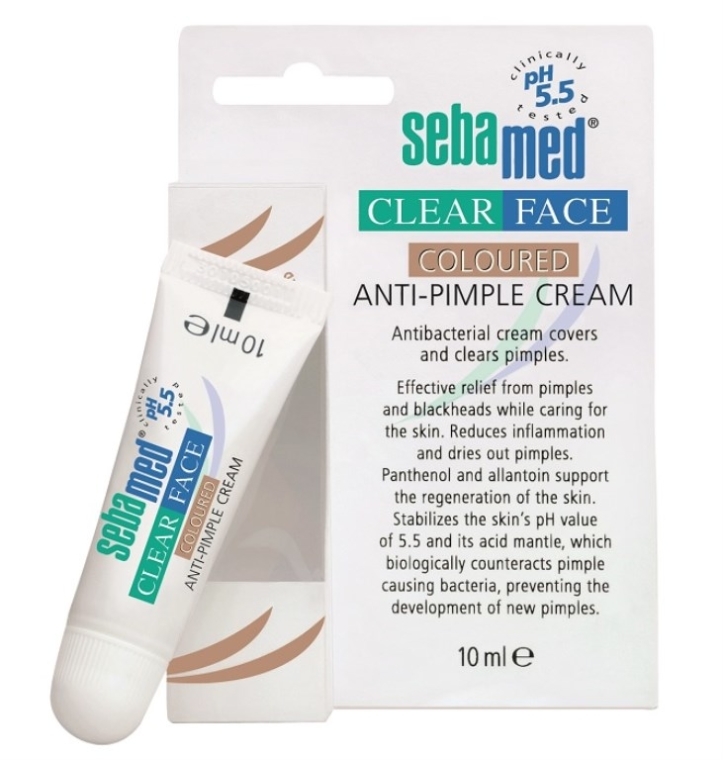 Крем за лице - SebaMed Clear Face Coloured Anti Pimple Cream