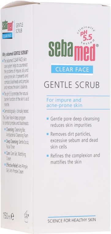 Скраб за лице - Sebamed Clear Face Gentle Scrub