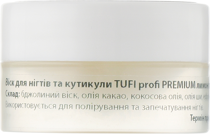 Восък за нокти и кожички с лимон и кедър - Tufi Profi Premium