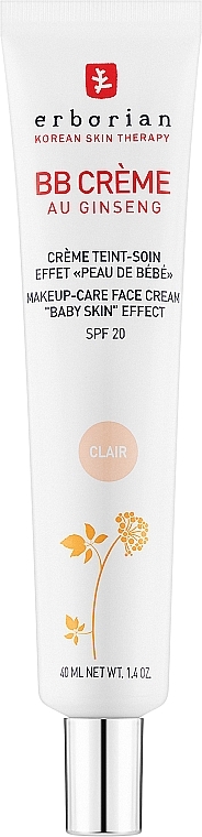 ВВ крем за лице с женешен - Erborian BB Cream Baby Skin Effect SPF 20