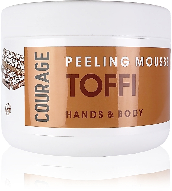 Mousse gommante à la vitamine E pour mains et corps - Courage Hands&Body Toffi Peeling Mousse