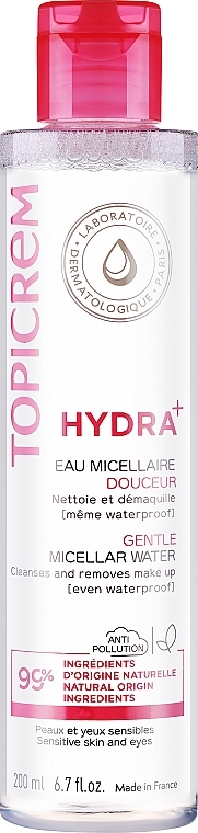 Eau micellaire pour visage et yeux - Topicrem Gentle Micellar Water Face & Eyes