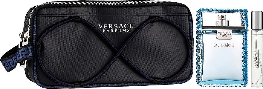 Versace Man Eau Fraiche - Coffret (eau de toilette/100ml + eau de toilette/10ml + trousse de toilette)