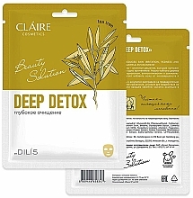 Tuchmaske für das Gesicht Claire Cosmetics Deep Detox 