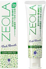 Dentifrice, Thé vert Zettoc Zeola White Fresh Breath