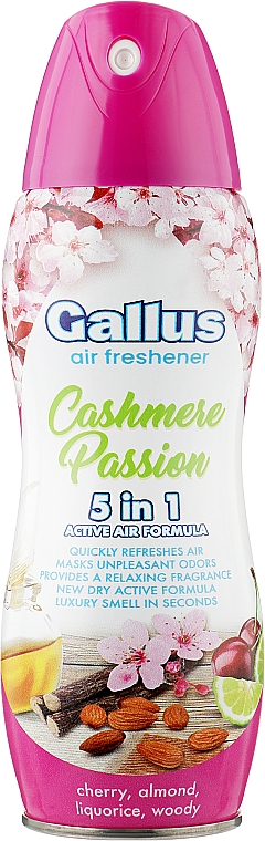 5-in-1-Lufterfrischer Passion aus Cashmere - Gallus Air Freshener Cashmer Passion