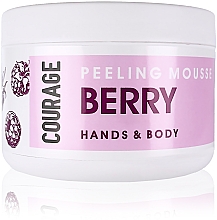 Peeling-mousse pour mains et corps, Baies Courage Hands&Body Berry Peeling Mousse