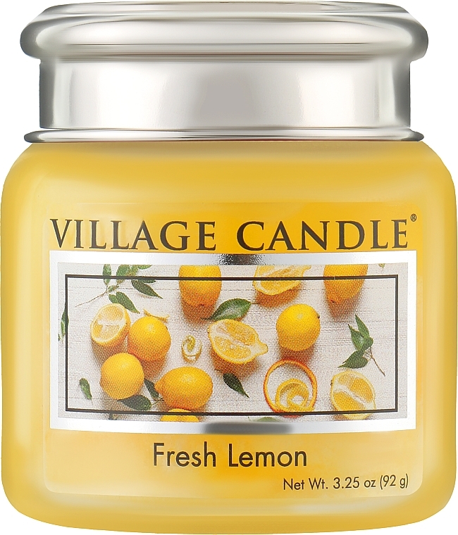 Duftkerze im Glas frische Zitrone - Village Candle Fresh Lemon