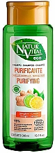 Shampooing nettoyant pour tous types de cheveux Natur Vital Eco Purifying Ginger & Lemon Shampoo