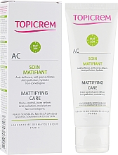 Soin à l'extrait de trèfle des prés pour visage Topicrem AC Mattifying Care Cream