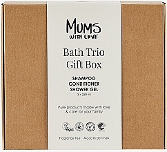 Mums With Love Bath Trio Gift Box Coffret (shampooing/250ml + après-shampooing/250ml + gel douche/250ml)