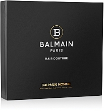 Balmain Signature Men's Giftset Coffret cadeau (huile à barbe/30ml + shampooing/200ml + gommage capillaire/100g + peigne/1p)