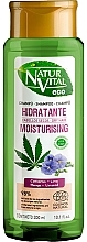 Shampooing hydratant pour cheveux secs Natur Vital Eco Moisturising Hemp & Linseed Shampoo