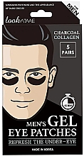 Patchs au charbon pour contour des yeux Look At Me Charcoal Men's Gel Eye Patches