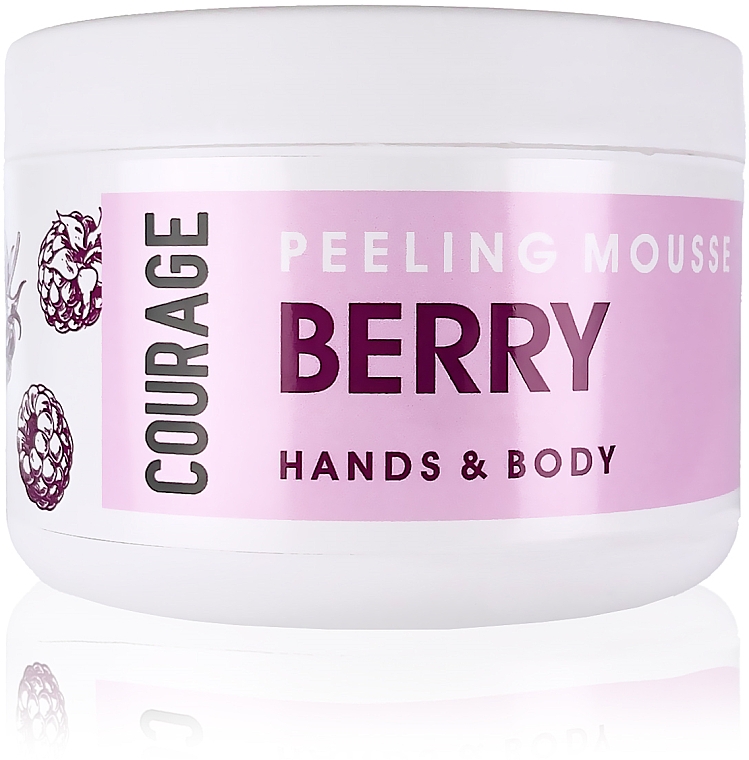 Peeling-mousse pour mains et corps, Baies - Courage Hands&Body Berry Peeling Mousse