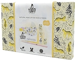 Toot! Cheetah Glow Eyeshadow & Lip Gloss Box Set Make-up Set (Lidschatten 4,6g + Lipgloss 5,5ml + Make-up Pinsel 1 St.)