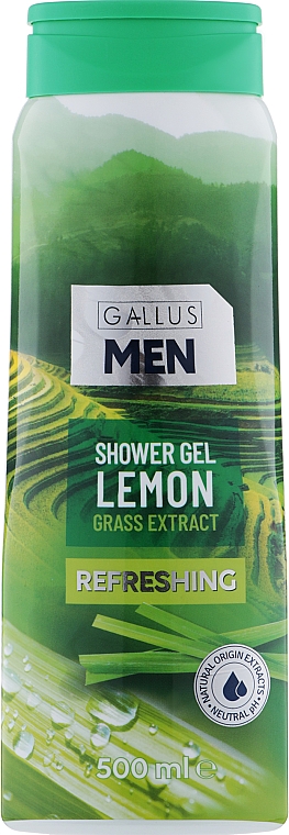 Duschgel für Männer Zitrone - Gallus Men Lemon Grass Extract Shower Gel