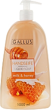 Cremige Flüssigseife Milch & Honig Gallus Soap