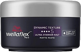 Pâte coiffante mate pour hommes Wella Wellaflex Men Dynamic Texture Matte Paste