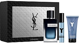 Yves Saint Laurent Y Pour Homme Set 2022 Coffret (eau de parfum/100ml + eau de parfum mini/10ml + baume après-rasage/50ml)