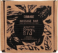 Huile de massage solide au beurre de cacao Courage Massage Bar