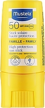 Stick solaire haute protection SPF 50 Mustela Sun Stick High Protection SPF50