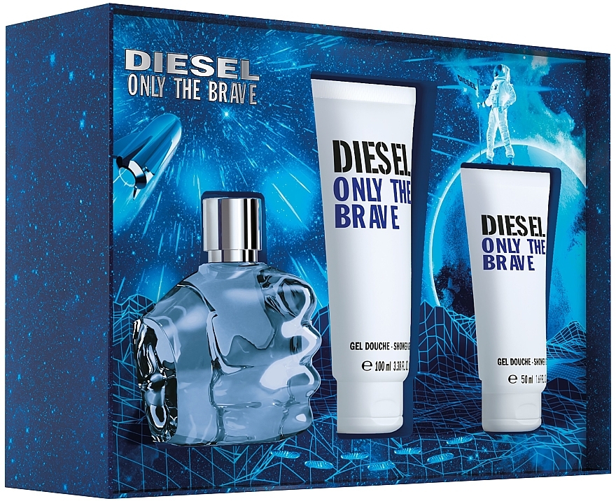 Diesel Only The Brave - Coffret (eau de toilette/75ml + gel douche/100ml + gel douche/50ml)