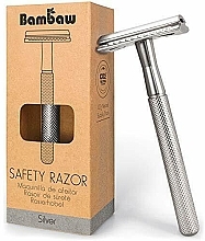 Rasoir de sûreté, argenté Bambaw Safety Razor