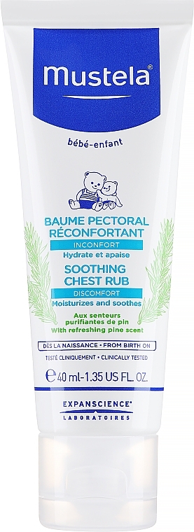 Baume pectoral réconfortant - Mustela Soothing Chest Rub