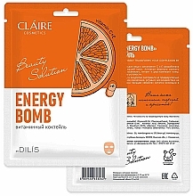 Tuchmaske für das Gesicht Claire Cosmetics Energy Bomb 