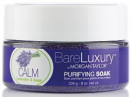 Peeling für Hände und Füße Lavendel und Salbei Morgan Taylor Bare Luxury Calm Lavender & Sage Purifying Soak