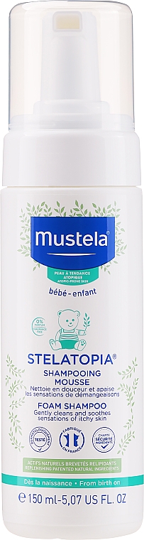 Shampooing-mousse à l'extrait d'avocat - Mustela Stelatopia Foam Shampoo