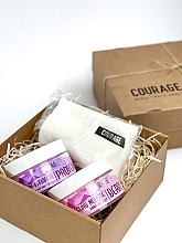 Courage Beauty Box Set (crème-paraffine mains et pieds/300ml + peeling-mousse mains et corps/300ml + gants/2pcs)