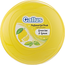 Gel-Lufterfrischer Grüner Tee und Zitrone Gallus Perfumed Gel Fresh Green Tea & Lemon