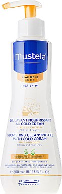 Gel lavant à l’extrait d’avocat pour corps et cheveux - Mustela Nourishing Cleansing Gel With Cold Cream