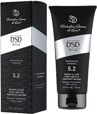 Regenerierender Haarconditioner mit Stahl und Seide ohne Ausspülen № 5.2 - Divination Simone De Luxe Dixidox DeLuxe Steel and Silk Treatment Balsam