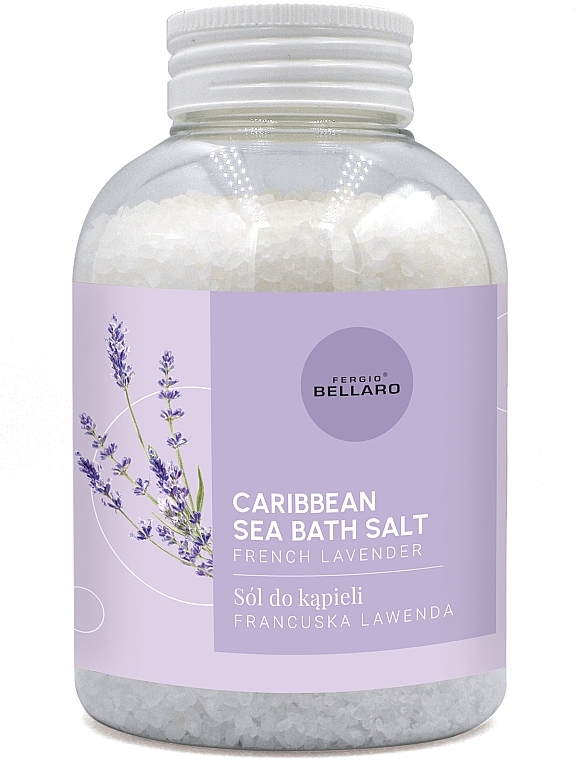 Sels de bain, Lavande française - Fergio Bellaro Caribbean Sea Bath Salt French Lavender