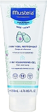 Gel douche corps et cheveux pour le bébé Mustela Bebe 2in1 Hair and Body Wash