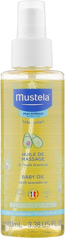 Huile de massage hydratante et apaisante - Mustela Bebe Massage Oil