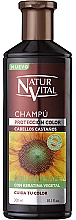 Shampooing à la kératine végétale Natur Vital Coloursafe Henna Colour Shampoo Chestnut Hair