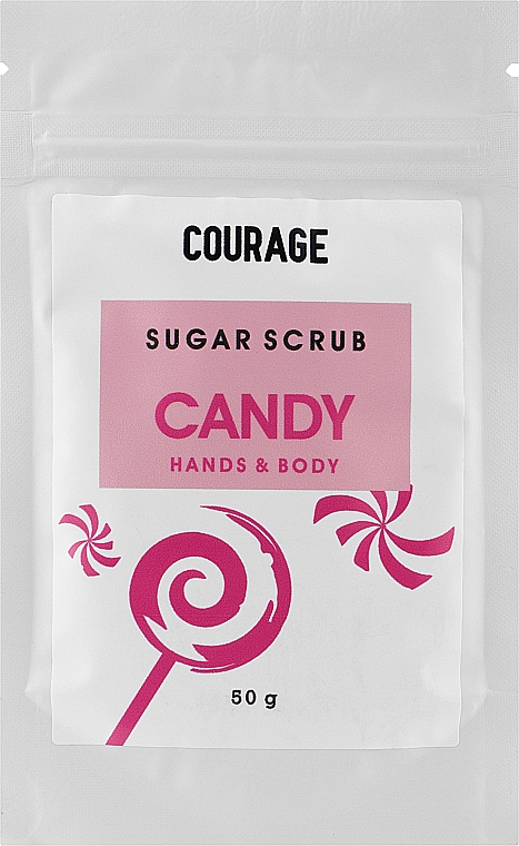 Gommage au sucre et huile d'olive pour corps et mains - Courage Candy Hands & Body Sugar Scrub (recharge)