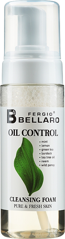 Mousse nettoyante à l’extrait de thé vert pour visage - Fergio Bellaro Oil Control Cleansing Foam