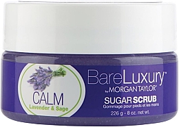 Peeling für Hände und Füße Lavendel und Salbei Morgan Taylor Bare Luxury Calm Lavender & Sage Sugar Scrub