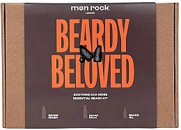 Σετ Men Rock Beardy Beloved Kit (b/wash/100ml + b/balm/100ml + b/oil/30ml)