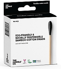 Бамбуковые ватные палочки The Humble Co. Cotton Swabs Black